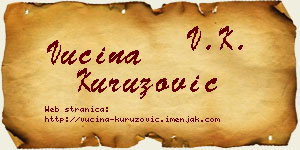 Vucina Kuruzović vizit kartica
